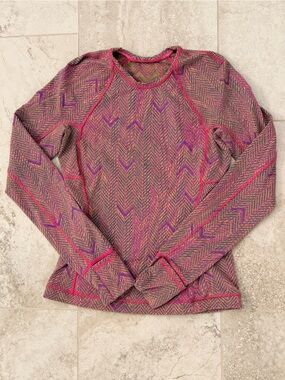 Lululemon Rulu Long Sleeve Jacquard